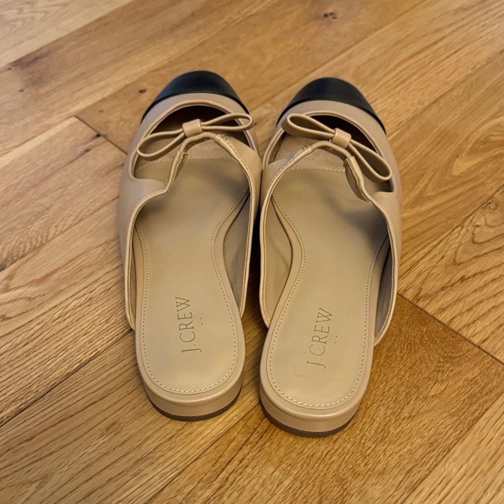 J. Crew Beige and Black Bow Flats - Picture 4 of 6